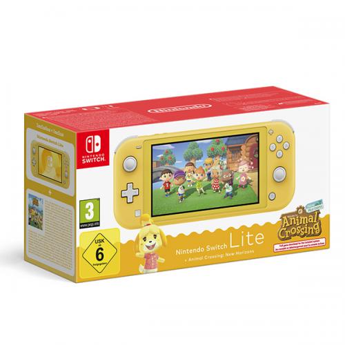 Console Nintendo Switch Lite Yellow + Animal Crossing