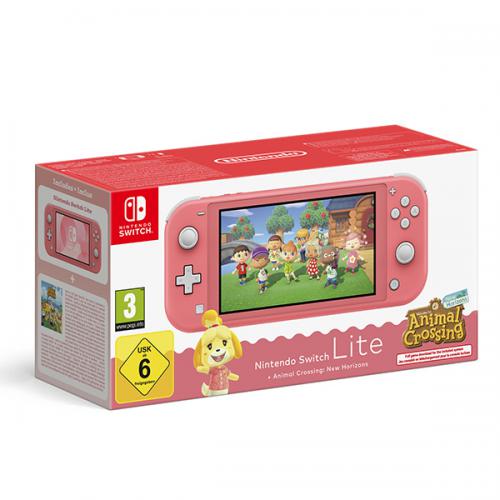 Console Nintendo Switch Lite Corallo + Animal Crossing