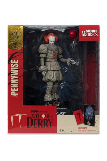 It: Welcome to Derry Movie Maniacs PVC Statue Pennywise (Gold Label) 16 cm